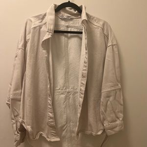 White Zara jean jacket